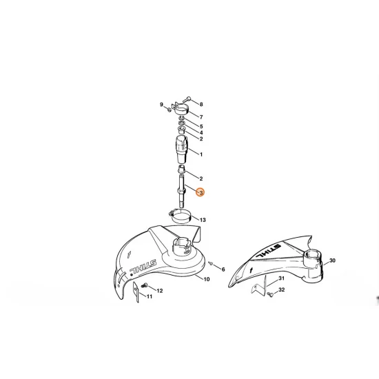 STIHL  Wałek napędowy 4130 640 2200